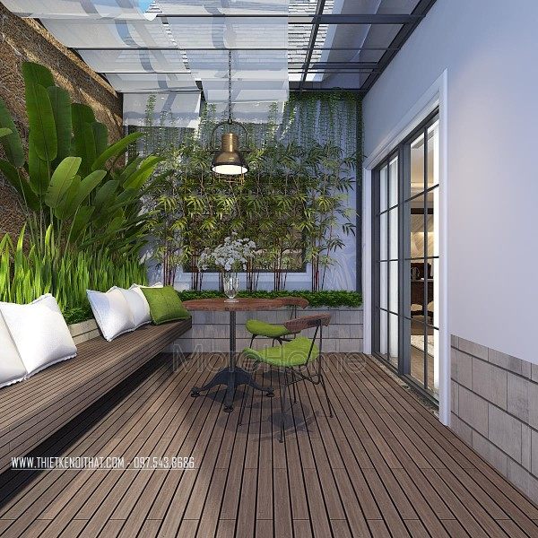 Thiết kế không gian xanh cho biệt thự VinHome RiverSide Long Biên Hà Nội